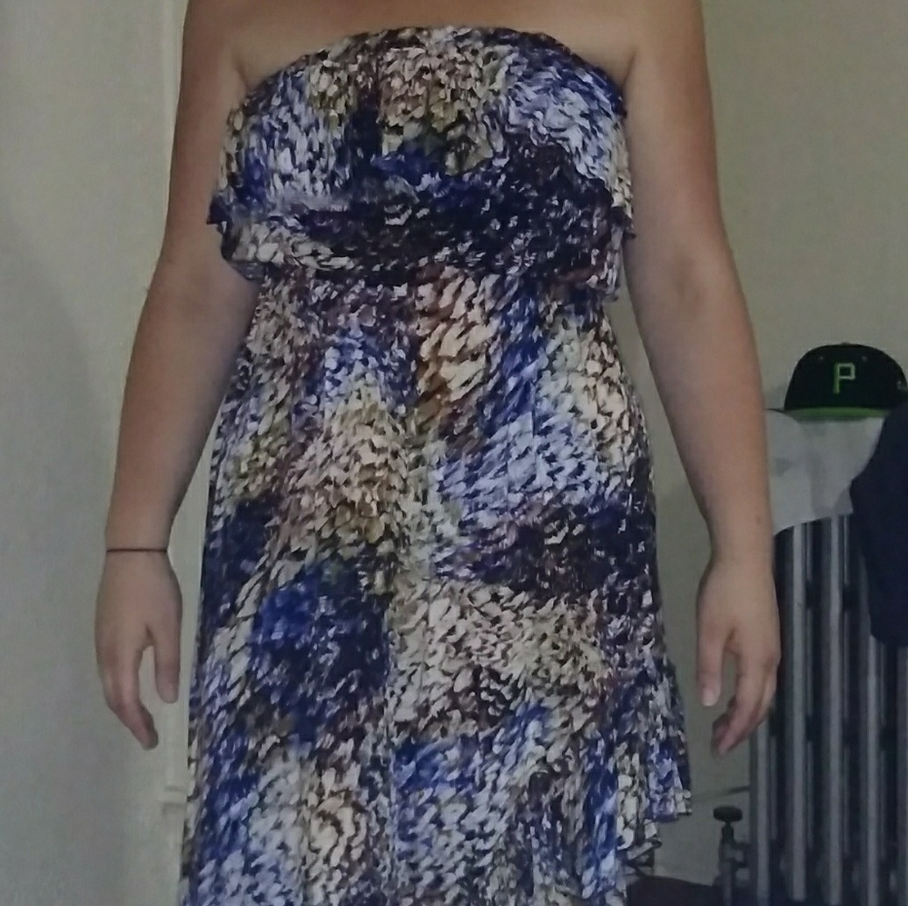 Womens Poetry Strapless Dress